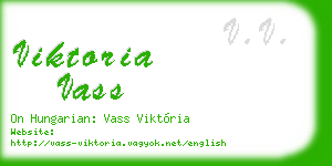 viktoria vass business card