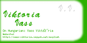 viktoria vass business card